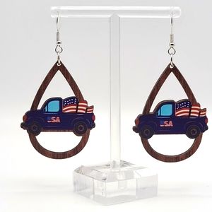 Americana Vintage Truck Earings